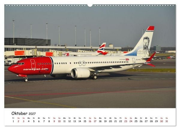 Produktbild: Ein Jahr in der Welt der Luftfahrt (hochwertiger Premium Wandkalender 2027 DIN A2 quer), Kunstdruck in Hochglanz