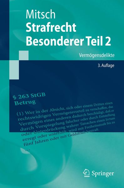 Produktbild: Strafrecht, Besonderer Teil 2