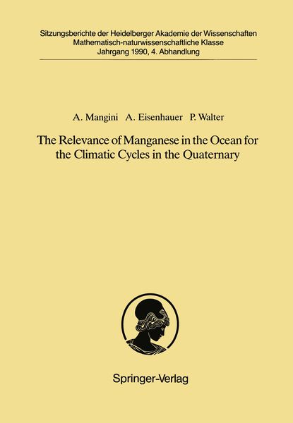 Produktbild: The Relevance of Manganese in the Ocean for the Climatic Cycles in the Quaternary
