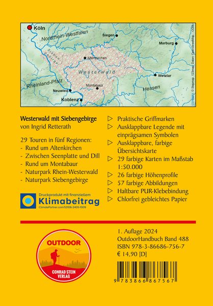 Produktbild: Westerwald mit Siebengebirge 29 Touren über aussichtsreiche Höhen und durch idyllische Täler