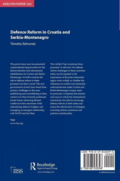 Produktbild: Defence Reform in Croatia and Serbia--Montenegro