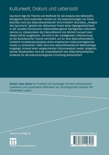 Produktbild: Kulturwelt, Diskurs und Lebensstil