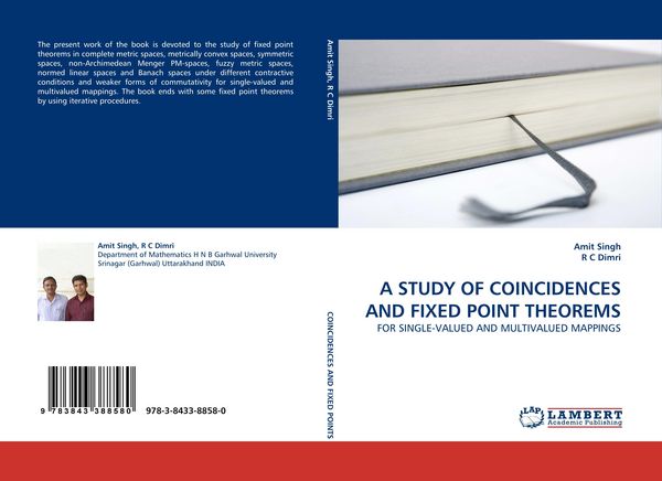 Produktbild: A Study Of Coincidences and Fixed Point Theorems