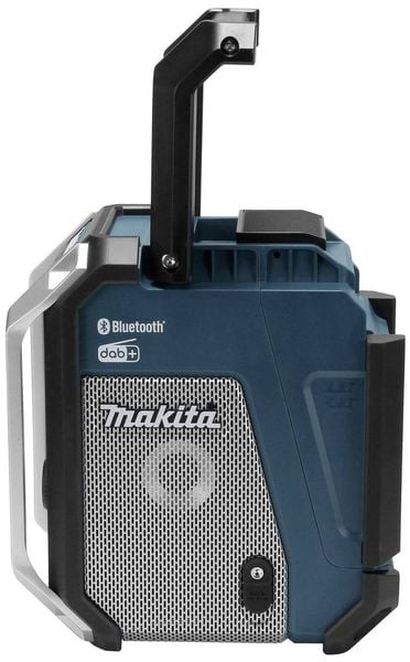 Produktbild: Makita DMR115 Baustellenradio DAB, DAB+ AUX, Bluetooth&reg;, USB spritzwassergesch&uuml;tzt, sto&szlig;fest T&uuml;rkis, Schwarz, Silber