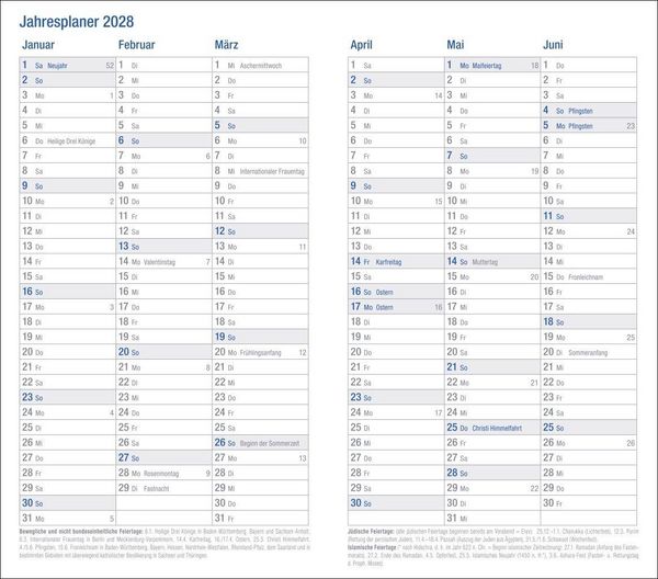 Produktbild: Wochen-Taschenkalender, schwarz 2027