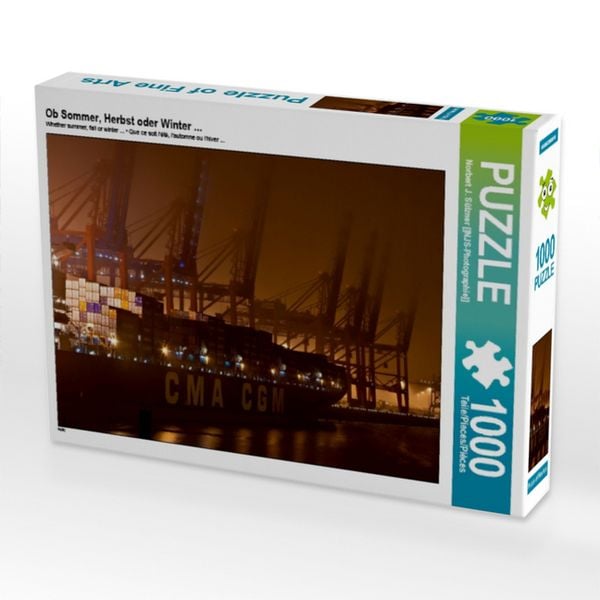 Produktbild: CALVENDO Puzzle Ob Sommer, Herbst oder Winter ... | 1000 Teile Lege-Gr&ouml;&szlig;e 64x48cm Foto-Puzzle f&uuml;r gl&uuml;ckliche Stunden