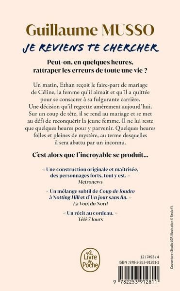 Produktbild: Je reviens te chercher