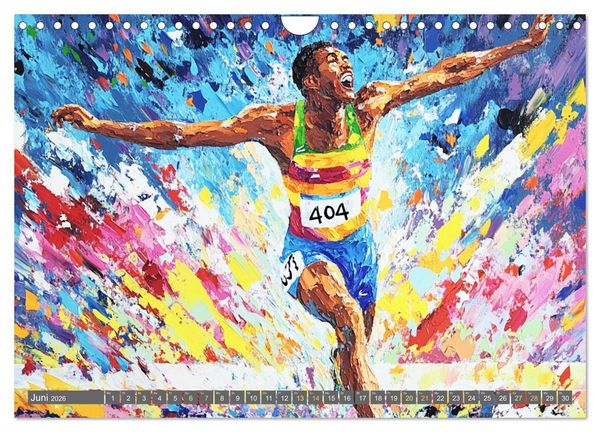 Produktbild: Kunst des Sports (Wandkalender 2026 DIN A4 quer), CALVENDO Monatskalender
