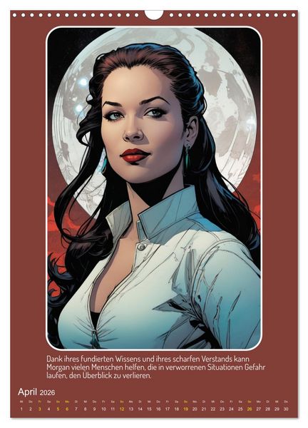 Produktbild: Starke Frauen im Comicbook-Stil (Wandkalender 2026 DIN A3 hoch), CALVENDO Monatskalender