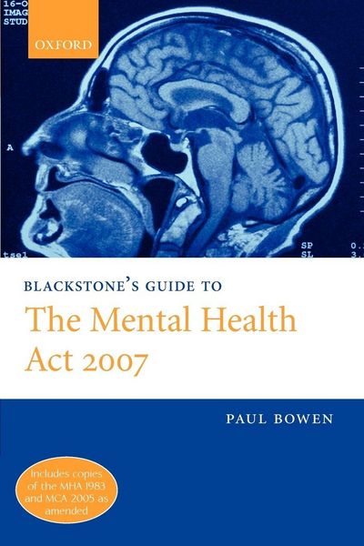 Produktbild: Blackstone's Guide to the Mental Health ACT 2007 (Paperback)