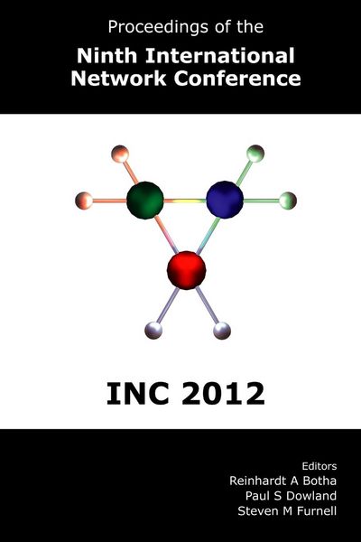 Produktbild: Proceedings of the Ninth International Network Conference (INC 2012)
