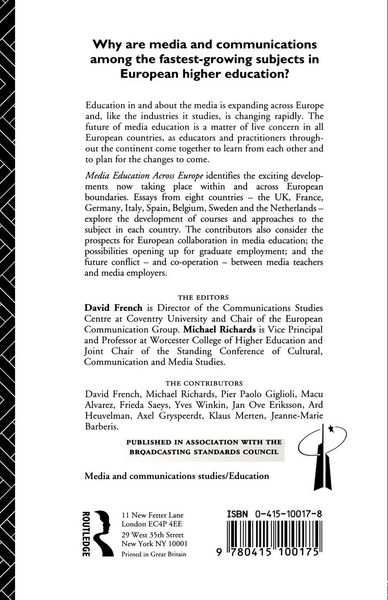 Produktbild: Media Education Across Europe