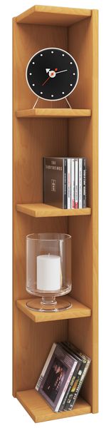Produktbild: Holz Stand Regal Aufbewahrung Deko Eckregal Honsa