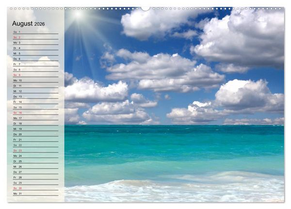 Produktbild: Traumstr&auml;nde (Wandkalender 2026 DIN A2 quer), CALVENDO Monatskalender