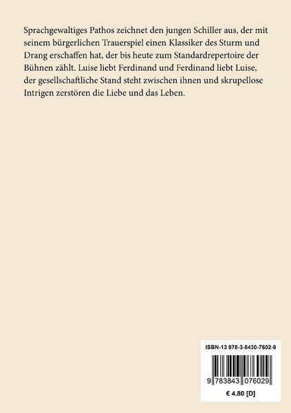 Produktbild: Kabale und Liebe