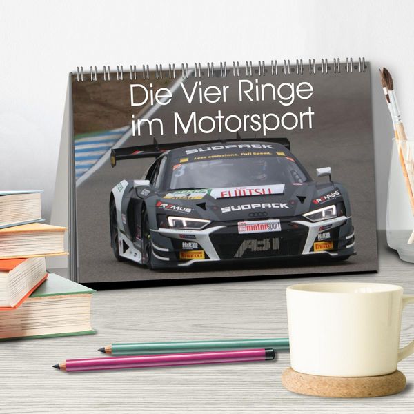 Produktbild: Die Vier Ringe im Motorsport (Tischkalender 2026 DIN A5 quer), CALVENDO Monatskalender