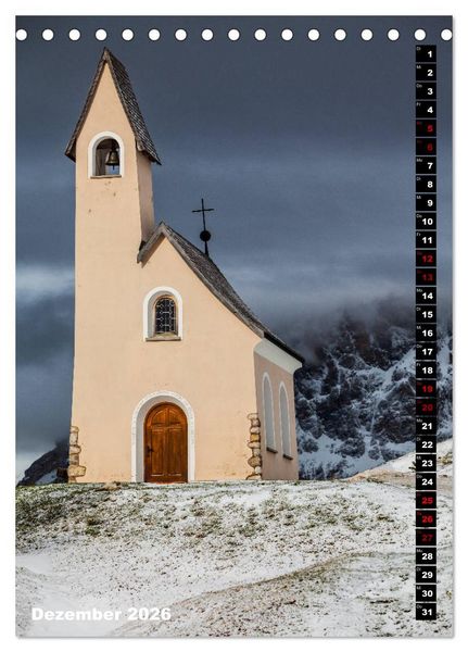 Produktbild: Dolomiten. Italien (Tischkalender 2026 DIN A5 hoch), CALVENDO Monatskalender