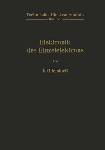 Produktbild: Innere Elektronik Erster Teil Elektronik des Einzelelektrons