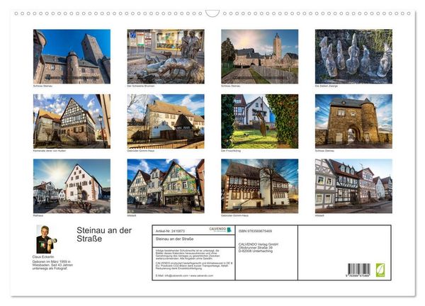 Produktbild: Steinau an der Stra&szlig;e (Wandkalender 2027 DIN A2 quer), CALVENDO Monatskalender