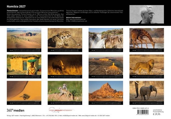 Produktbild: Namibia Premiumkalender 2027
