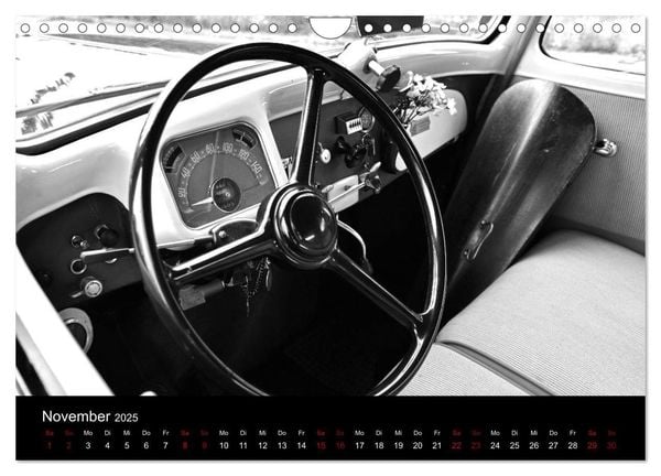Produktbild: Citro&euml;n 11 CV Traction Avant in schwarzweiss (Wandkalender 2025 DIN A4 quer), CALVENDO Monatskalender