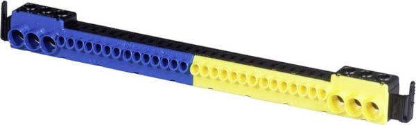 F-Tronic 9910010 Steckklemme Blau, Gelb Leiter-Typ = N, PE