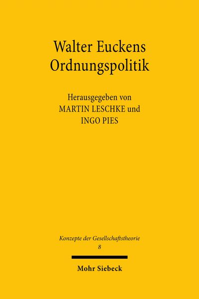 Produktbild: Walter Euckens Ordnungspolitik