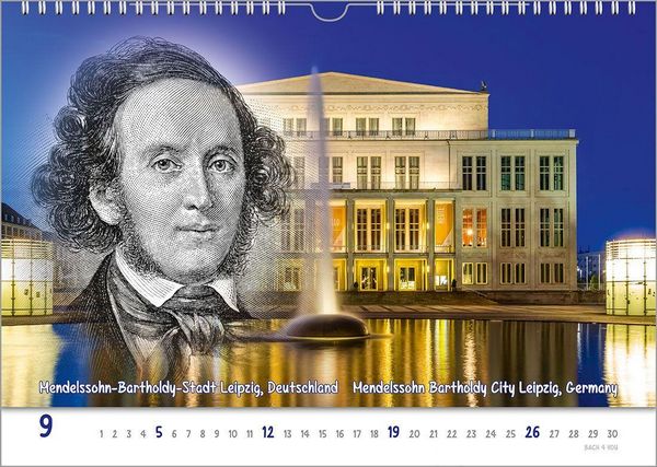 Produktbild: Komponisten-Kalender, ein Musik-Kalender 2027, DIN A4