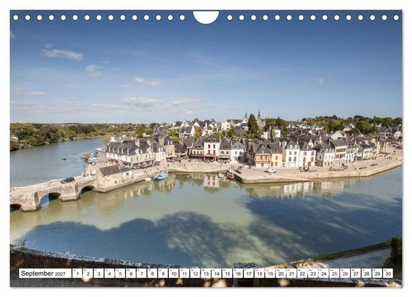 Produktbild: Hausbooturlaub Frankreich - Bretagne (Wandkalender 2027 DIN A4 quer), CALVENDO Monatskalender