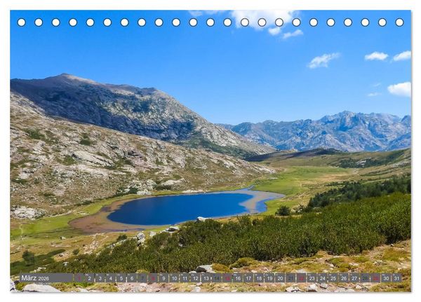 Produktbild: Weitwandern auf Korsika GR 20 (Tischkalender 2026 DIN A5 quer), CALVENDO Monatskalender