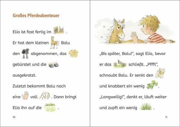 Produktbild: Lesenlernen in 3 Schritten - Die sch&ouml;nsten Pferdegeschichten