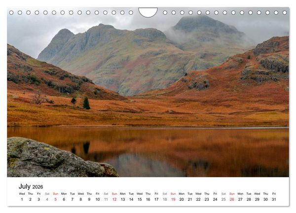 Produktbild: The Lake District 2026 Calendar (Wall Calendar 2026 DIN A4 landscape), CALVENDO 12 Month Wall Calendar