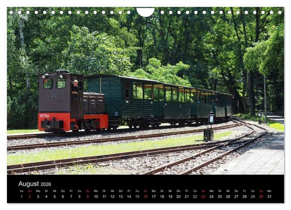 Produktbild: Waldeisenbahn Bad Muskau (Wandkalender 2026 DIN A4 quer), CALVENDO Monatskalender