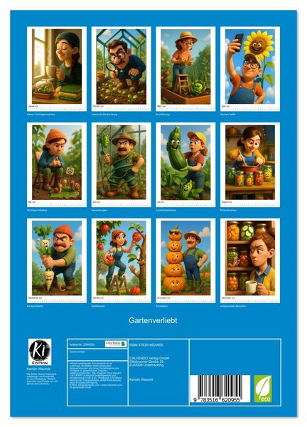 Produktbild: Gartenverliebt (Wandkalender 2026 DIN A4 hoch), CALVENDO Monatskalender
