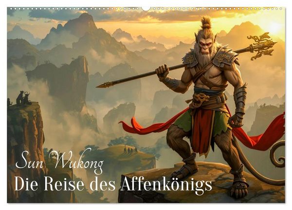 Produktbild: Sun Wukong - Die Reise des Affenk&ouml;nigs (Wandkalender 2027 DIN A2 quer), CALVENDO Monatskalender