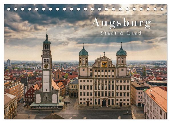 Augsburg - Stadt und Land (Tischkalender 2026 DIN A5 quer), CALVENDO Monatskalender
