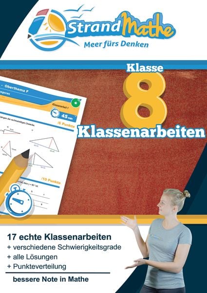 Produktbild: Mathematik Klassenarbeits-Trainer Klasse 8 &ndash; StrandMathe
