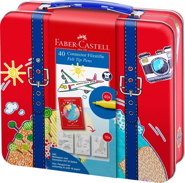 Produktbild: Faber-Castell Filzstift-Set Connector Reisekoffer