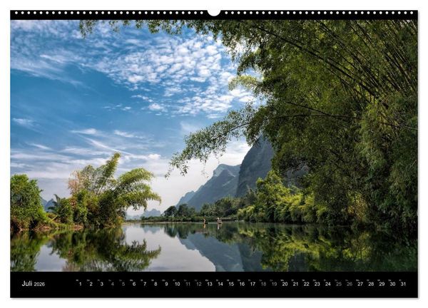 Produktbild: CHINA - Zauberberge am Drachenfluss (Wandkalender 2026 DIN A2 quer), CALVENDO Monatskalender