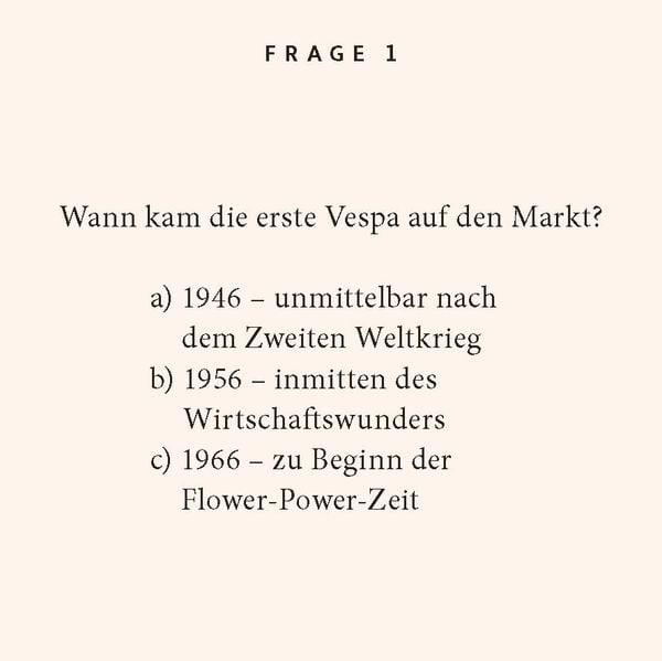 Produktbild: Vespa-Quiz