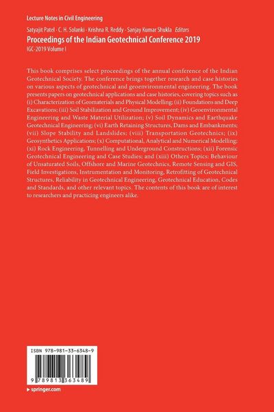 Produktbild: Proceedings of the Indian Geotechnical Conference 2019