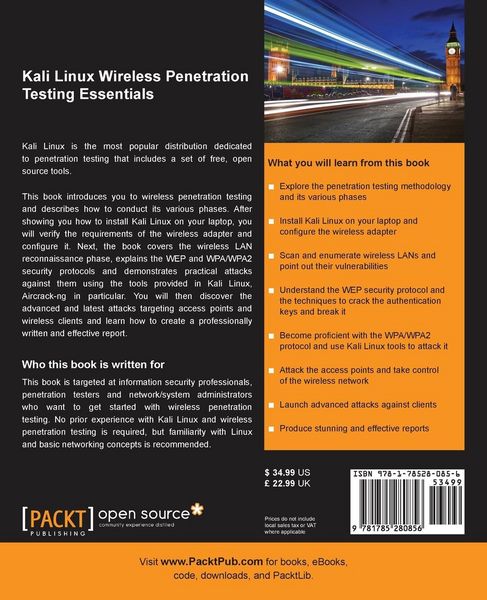 Produktbild: Kali Linux Wireless Penetration Testing Essentials