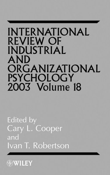 Produktbild: Intl Rev of Indust & Org Psych 2003 V18