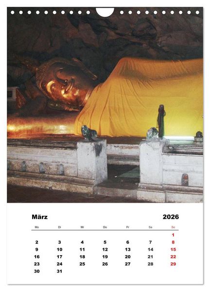 Produktbild: Thailand - Eine kleine Rundreise (Wandkalender 2026 DIN A4 hoch), CALVENDO Monatskalender