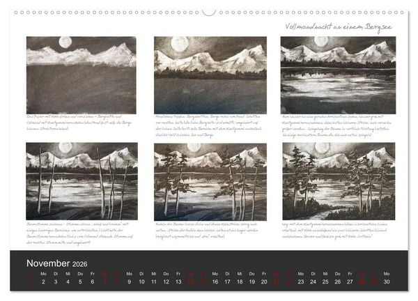Produktbild: Voller Freude mit Malen durch das Jahr! 12 ausf&uuml;hrliche Schritt-f&uuml;r-Schritt-Anleitungen (hochwertiger Premium Wandkalender 2026 DIN A2 quer), Kunstdruck in Hochglanz