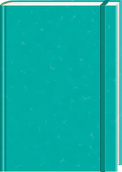 Produktbild: Anaconda Notizbuch/Notebook/Blank Book, punktiert, textiles Gummiband, gr&uuml;n, Hardcover (A5), 120g/m&sup2; Papier