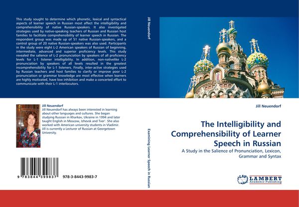 Produktbild: The Intelligibility and Comprehensibility of Learner Speech in Russian