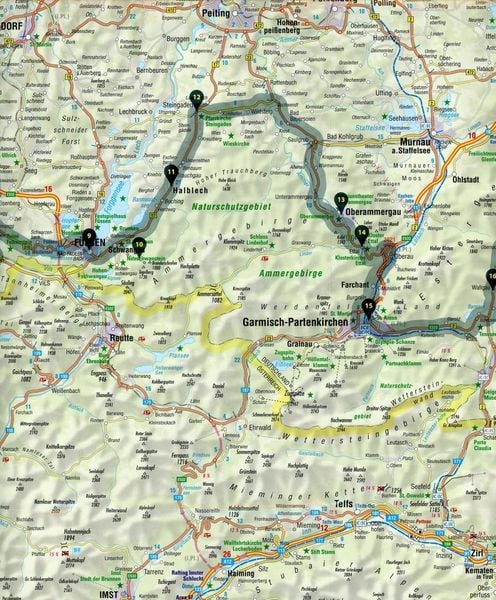 Produktbild: FolyMaps Deutsche Alpenstra&szlig;e Spezialkarte