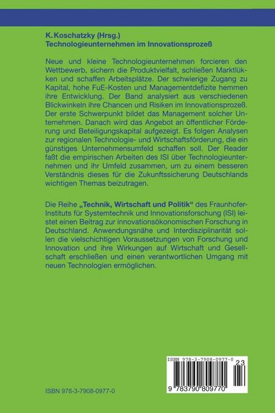 Produktbild: Technologieunternehmen im Innovationsproze&szlig;
