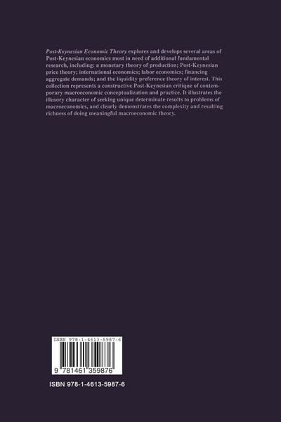 Produktbild: Post-Keynesian Economic Theory